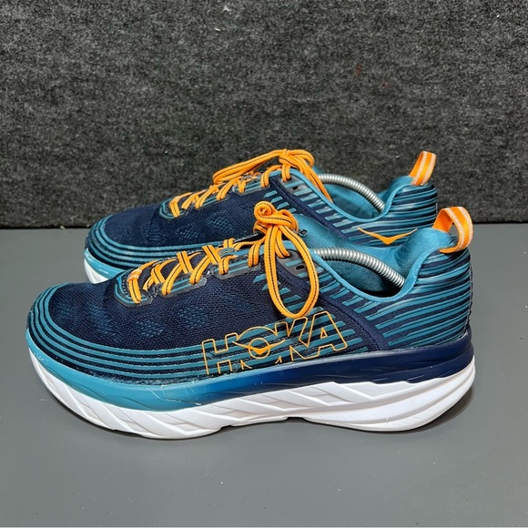 HOKA ONE ONE BONDI 6 BLACK IRIS / STORM BLUE RUNNING SHOES - Men’s Size 11.5